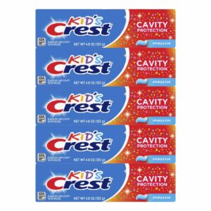 Crest Kids Toothpaste, Sparkle Fun - 5 pack -4.6 Oz
